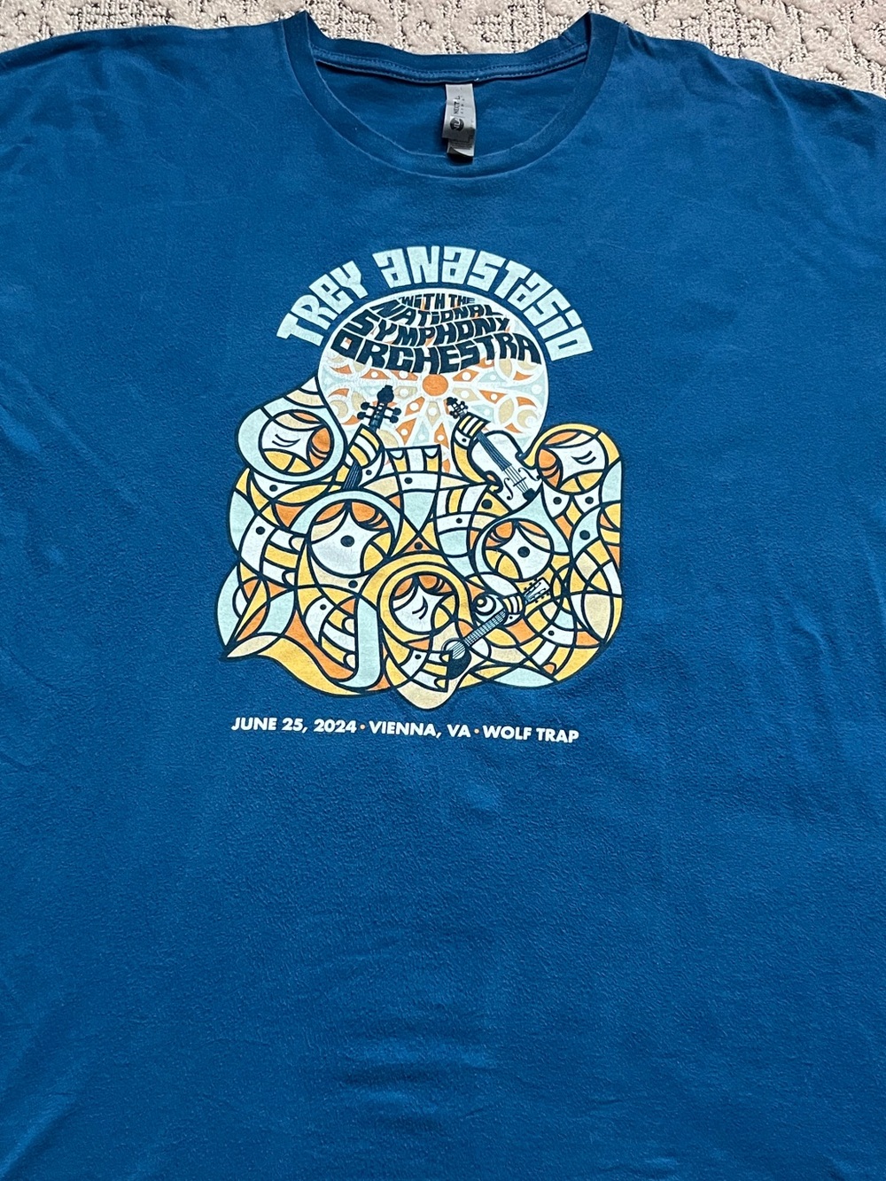 🎸 '23 Trey Anastasio Phish Nat. Symphony Orchestra Wolf Trap Virginia Tee - Picture 6 of 13